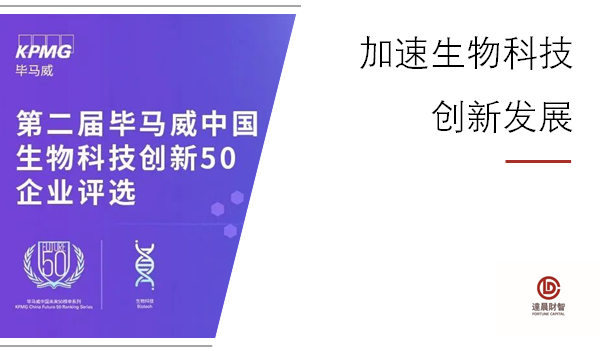 达晨多家投资企业荣登毕马威中国第二届生物科技50榜单 | 达晨Family